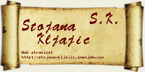 Stojana Kljajić vizit kartica